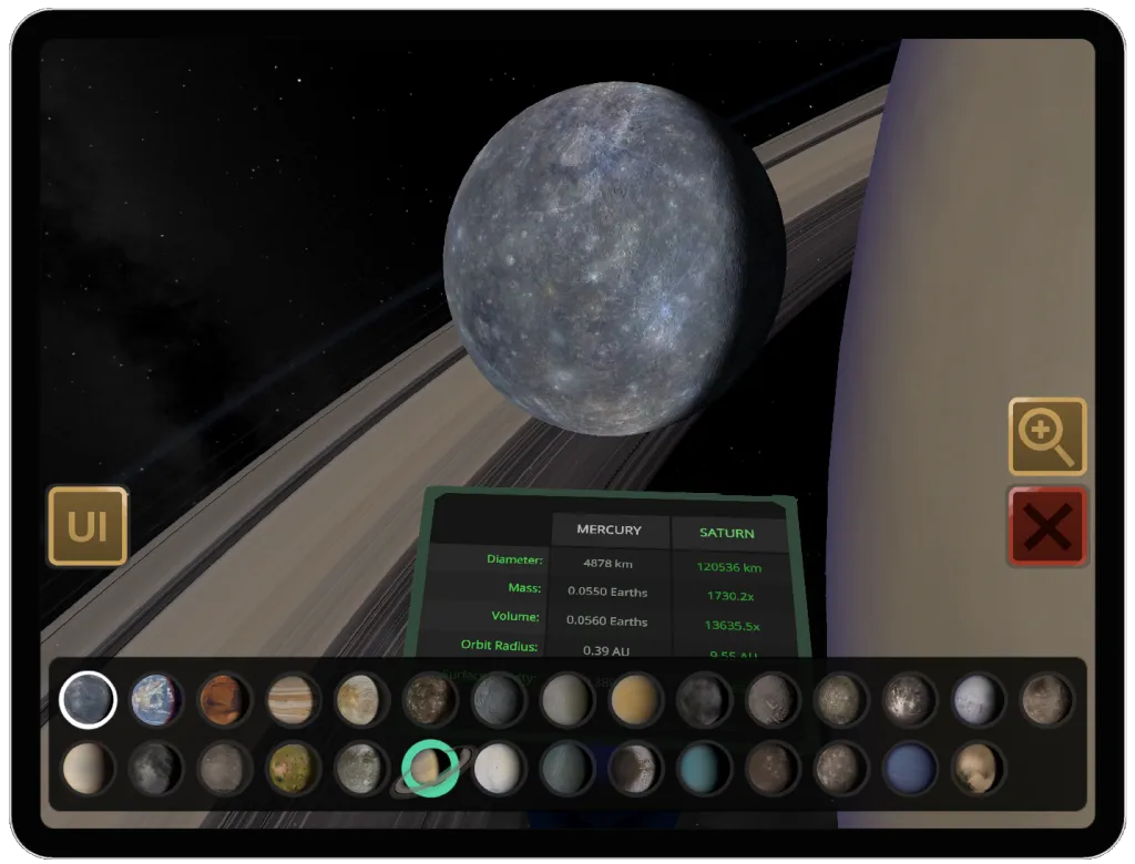 Titans of Space on iPad: gallery screenshot 3